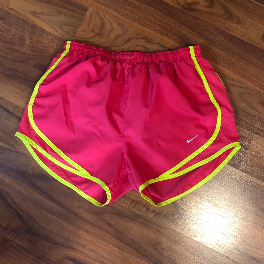 Nike Pro hot pink running shorts